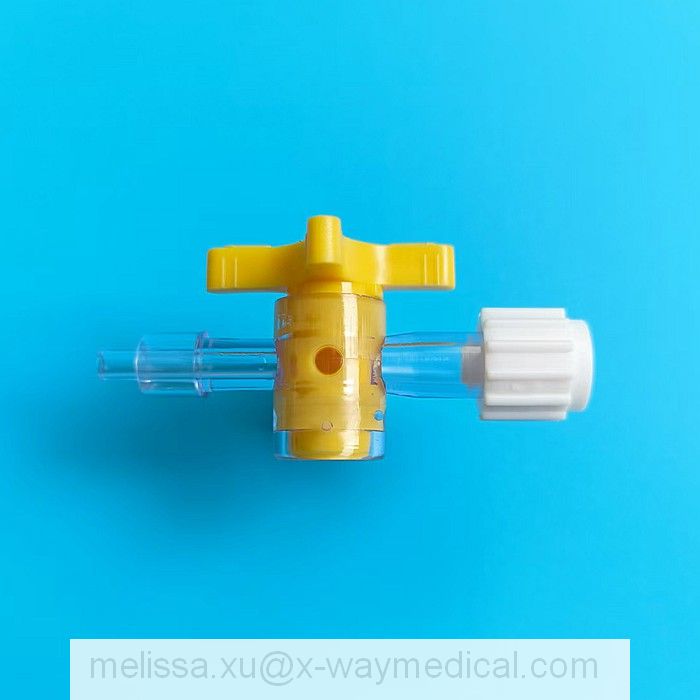Medical 2.5mm 3.0mm large-bore high pressure high-flow two way 2-way stopcock, 4.0mm high flow Large holes big hole 3-way three way stopcocks