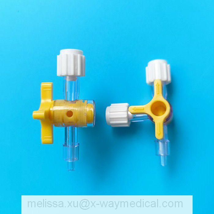 Medical 2.5mm 3.0mm large-bore high pressure high-flow two way 2-way stopcock, 4.0mm high flow Large holes big hole 3-way three way stopcocks