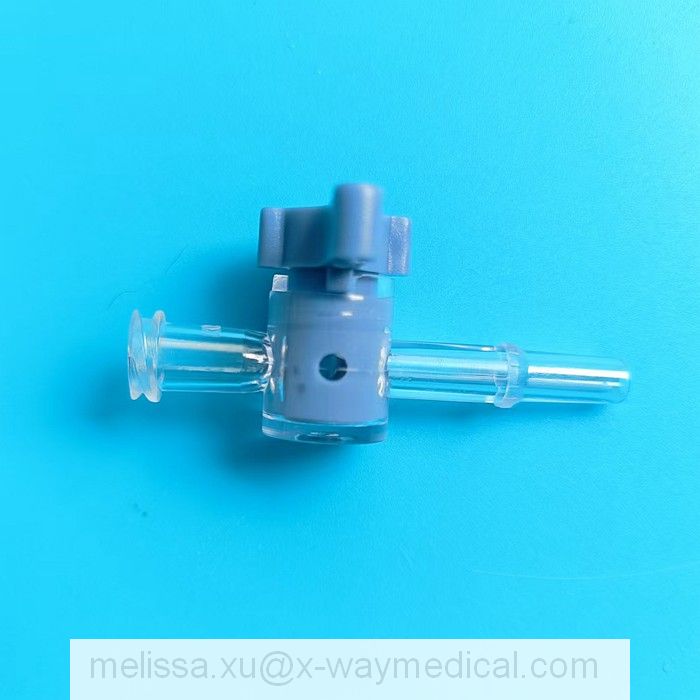 Medical 2.5mm 3.0mm large-bore high pressure high-flow two way 2-way stopcock, 4.0mm high flow Large holes big hole 3-way three way stopcocks