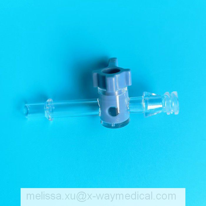Medical 2.5mm 3.0mm large-bore high pressure high-flow two way 2-way stopcock, 4.0mm high flow Large holes big hole 3-way three way stopcocks