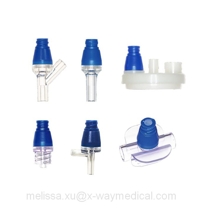 Medical Alcohol and lipid compatibility needleless connector, straight and Y shape high pressure negative pressure needle free adapter
