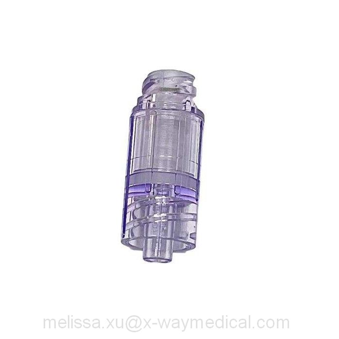Swabable no dead space transparent needleless connector, Y T junction neutral pressure alcohol lipid needle free adapter