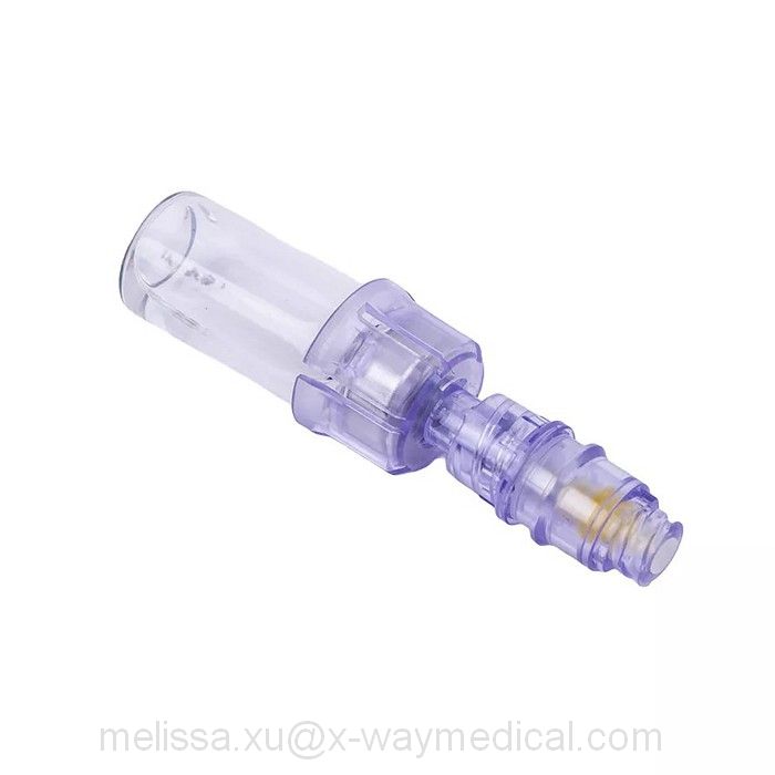 IV Infusion Bag Spike Quick Lock Closed Transfer Device, Toxic Medication Drawing Gravity Delivery Syringe to Vial Adapter Connector
