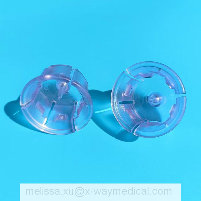 Medical 13mm 32mm Penicillin Vial Connector for Poisoned Medication Chemotherapy Medicine, 20mm Small Bottle to Syringe Quicklock Vial Adapter Adaptor