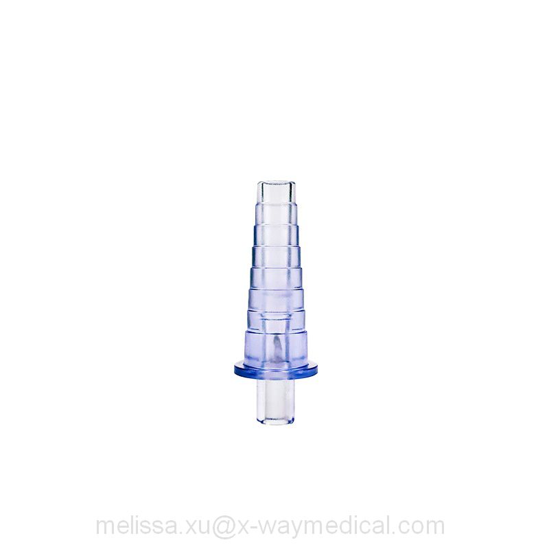 Medical Cone Pagoda Shape Luer Lock Irrigation Flushing Pipe Joint Adapter, Conicalness Flush Tubing Connector