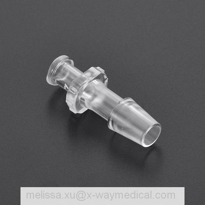 1.7mm 2.5mm 3.3mm 4.0mm 6.4mm Pagoda Shape Female Luer Lock Barb Connectors, various size stepped female-luer adapter for soft tube