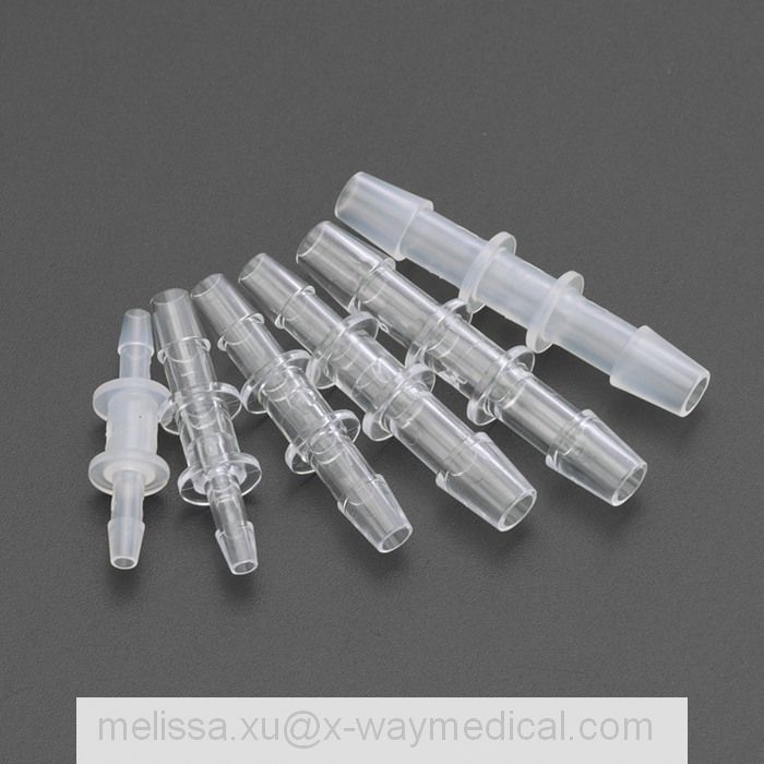 Double ended Reducer hose connector with barb for soft extension tube, diameter reducing straight stepped double-end connecting tubing joint pipe adapter