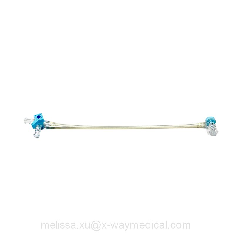 9Fr Hemostasis Valve extension line with male to female luer lock 3-way stopcock, RHV connector hemostatic adapter connecting tube tubing