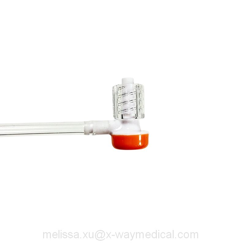 9Fr Hemostasis Valve extension line with male to female luer lock 3-way stopcock, RHV connector hemostatic adapter connecting tube tubing
