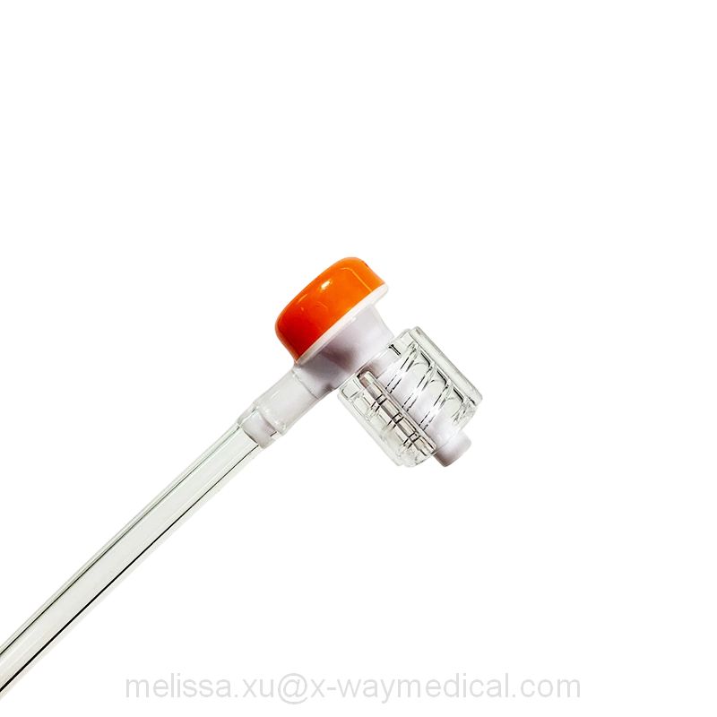 9Fr Hemostasis Valve extension line with male to female luer lock 3-way stopcock, RHV connector hemostatic adapter connecting tube tubing