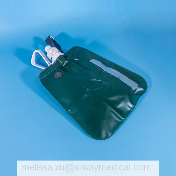 2000ml Disposable Feces collection bag, fecal manure collector bags for patient