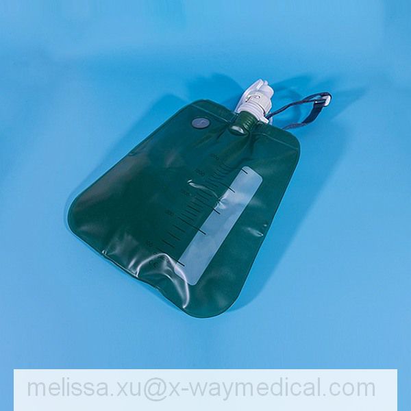 2000ml Disposable Feces collection bag, fecal manure collector bags for patient