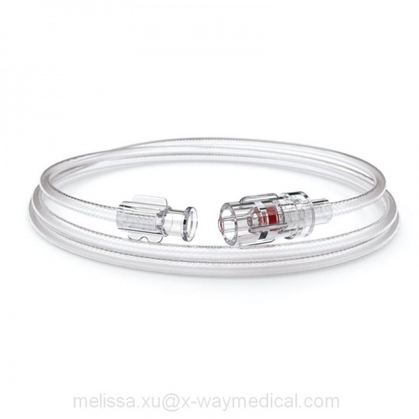 1200psi High pressure connecting tube for DSA injector syringe, 150cm 100cm 180cm 200cm braided extension tube for inflation balloon inflator device 20cm 100cm 150cm 180cm