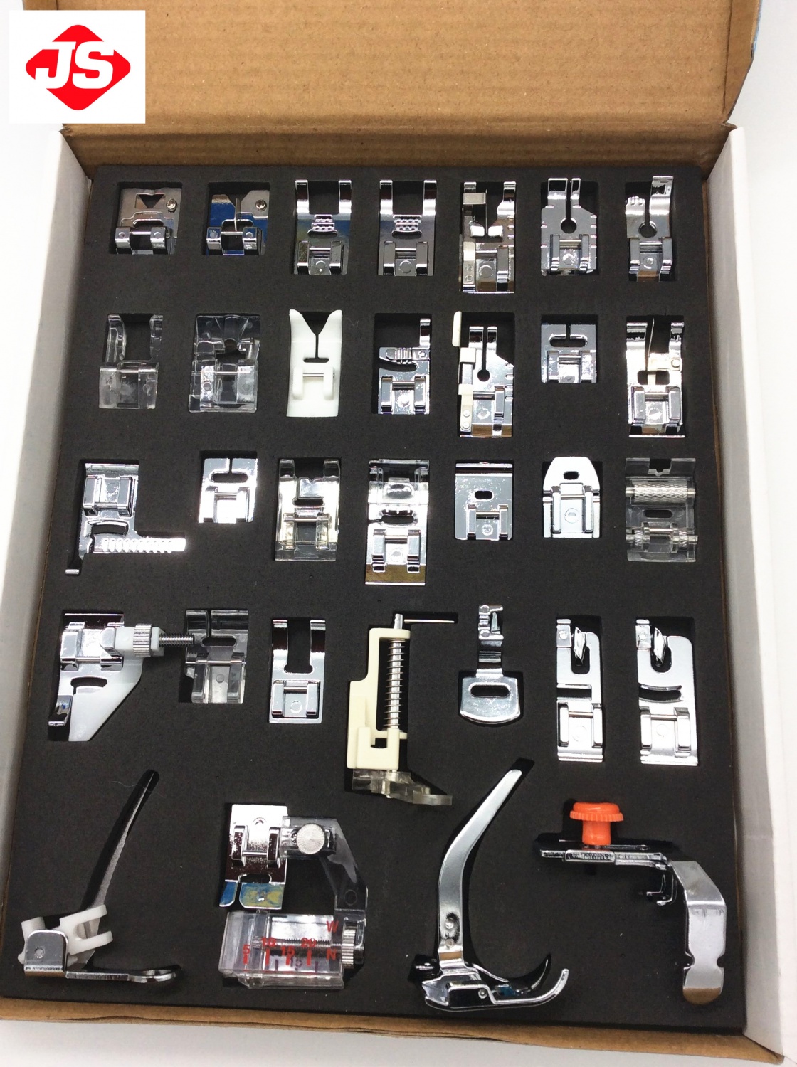 Domestic Household Sewing Machine Presser Foot Feet Kit Set, 32PCS Brother Presser Set