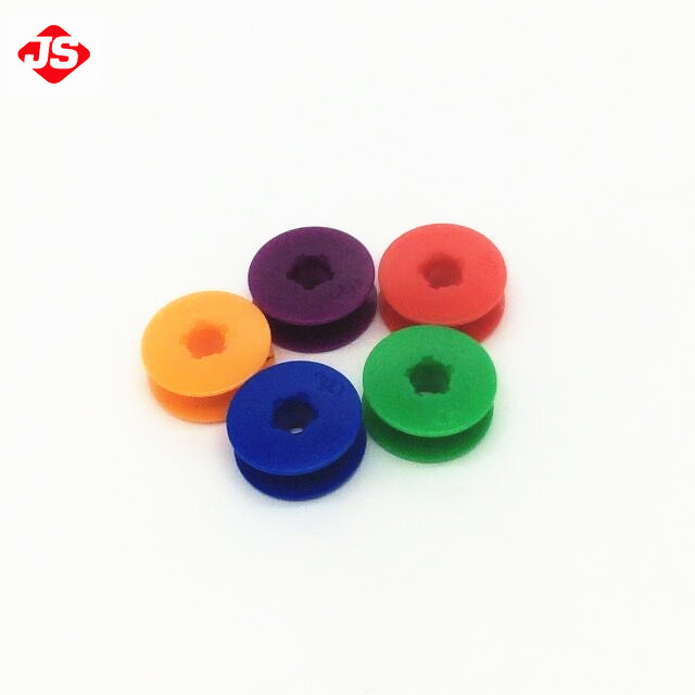 Industrial Teflon Plastic Bobbins /Shuttle Core Color Plastic Bobbin for sewing machine parts 