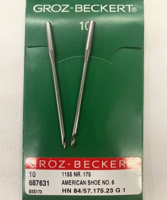 687631  Groz-Beckert  1155 shoe machine needle  HN 84/57.175.23 G 1