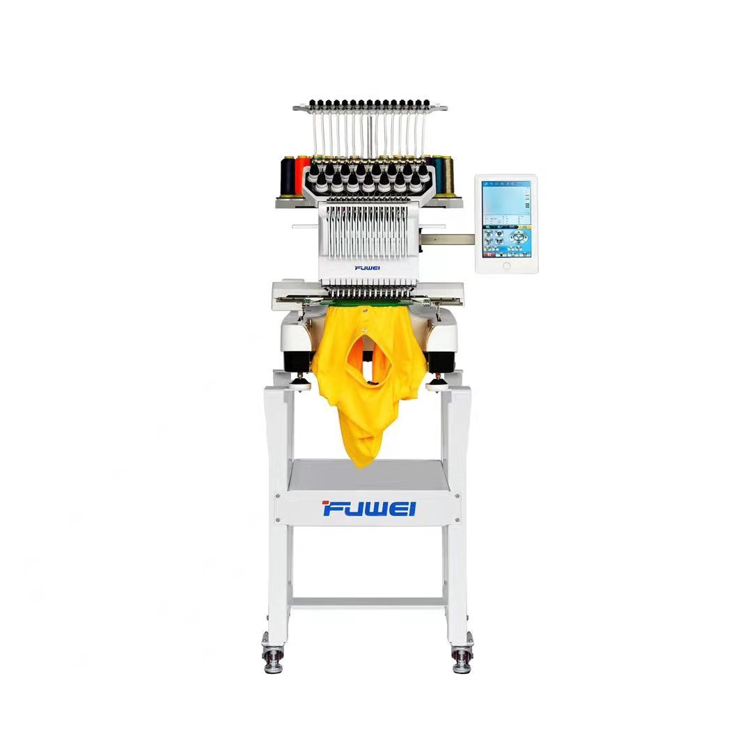 Embroidery Machine  JS-1501 The Demo of  Garment /Cap/Shoes Frame Embroidery