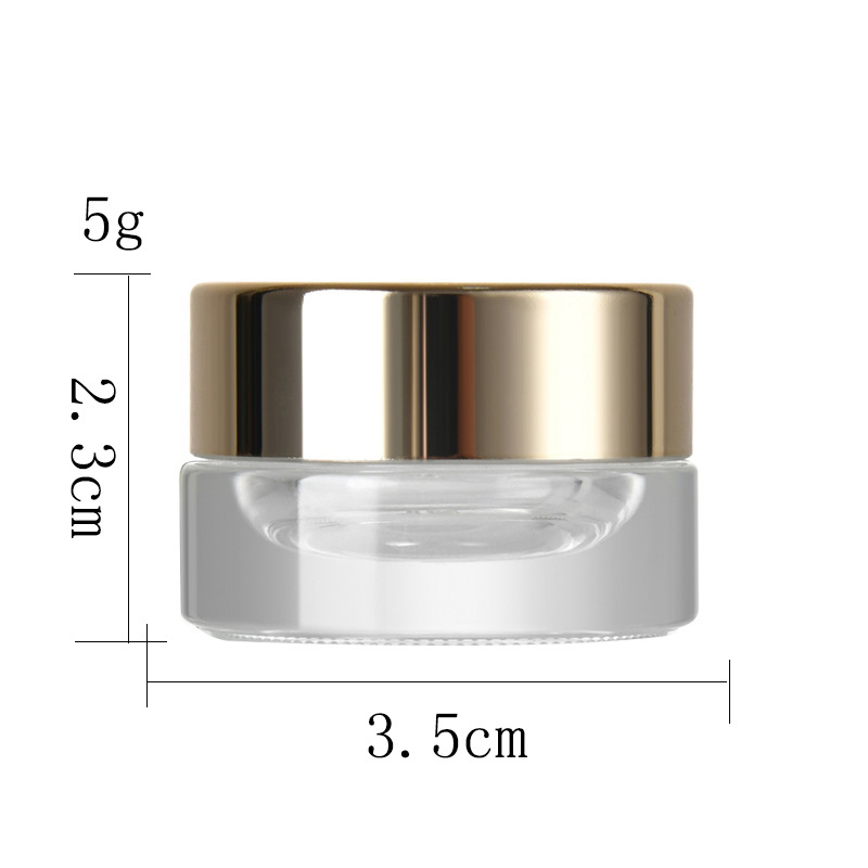 cream jar best selling translucent frosted cosmetic glass with bamboo wooden plastic lid 15g 30g 50g 100g cover inner white 1pcs