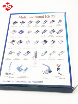 Domestic Household Sewing Machine Presser Foot Feet Kit Set, 32PCS Brother Presser Set