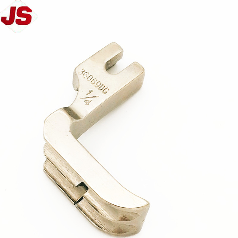 36069DG 1/4  DOUBLE GROOVE PIPING FOOT  PRESSER FOOT for JISHUN INDUSTRIAL SEWING MACHINE PARTS 
