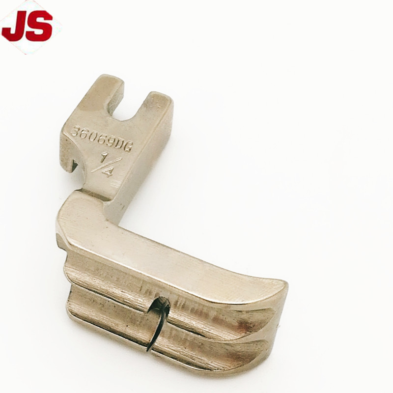 36069DG 1/4  DOUBLE GROOVE PIPING FOOT  PRESSER FOOT for JISHUN INDUSTRIAL SEWING MACHINE PARTS 