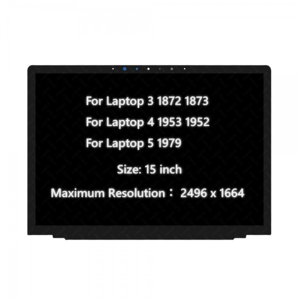 15.0" Laptop Screen for Microsoft Surface Laptop 3 1872 1873 Laptop 4 1953 1952 Laptop 5 1979 LCD LED Touch Screen Display Assembly 2496×1664 Replacement