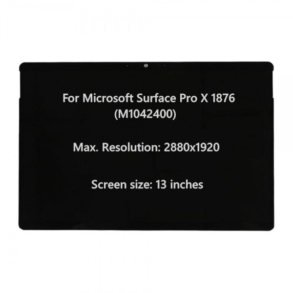 13" LCD Screen for Microsoft Surface Pro X 1876 LCD LED Touch Screen Display Digitizer Assembly 2880x1920 Panel Replacement