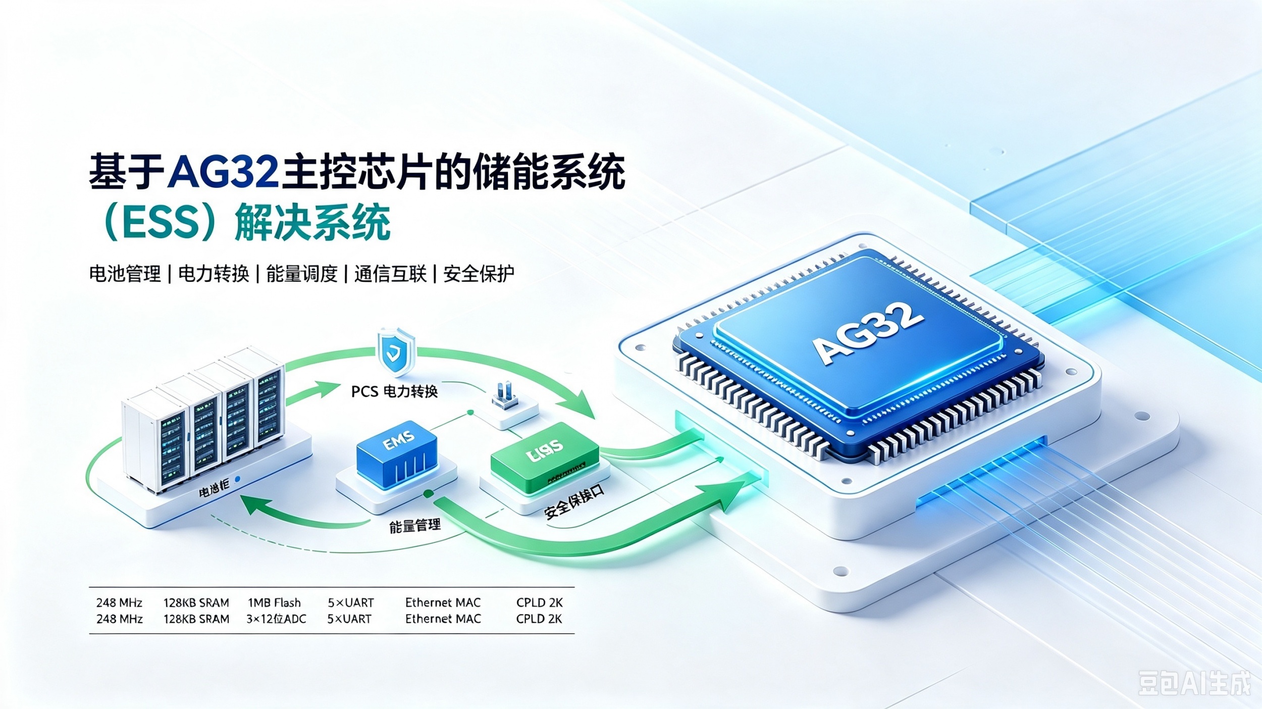 基于 AG32 主控芯片的储能系统（ESS）解决方案