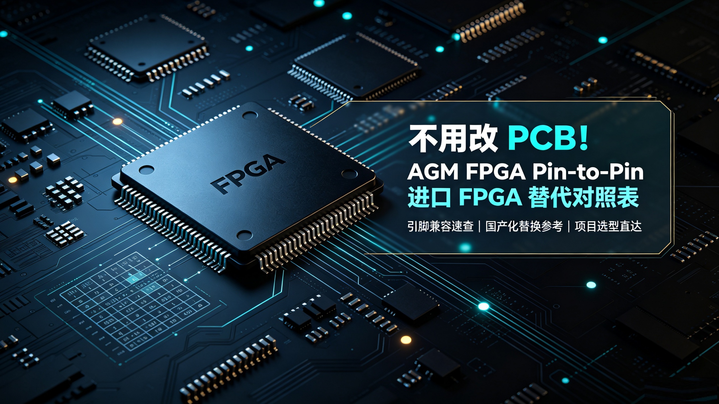 不用改 PCB！AGM FPGA Pin-to-Pin 进口 FPGA 替代对照表