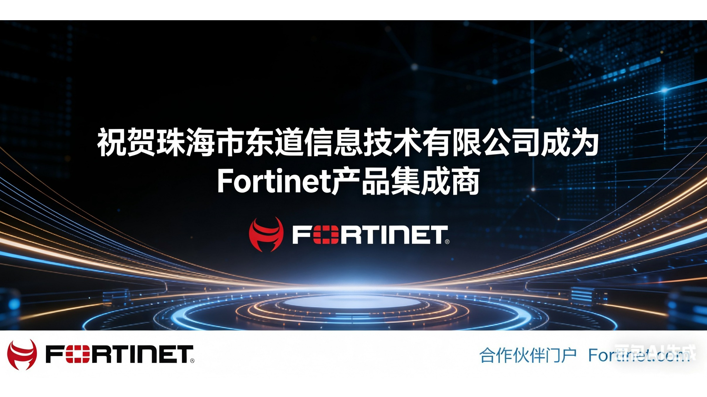 喜报！祝贺公司成为Fortinet（防特网）飞塔产品集成商！珠海飞塔集成商