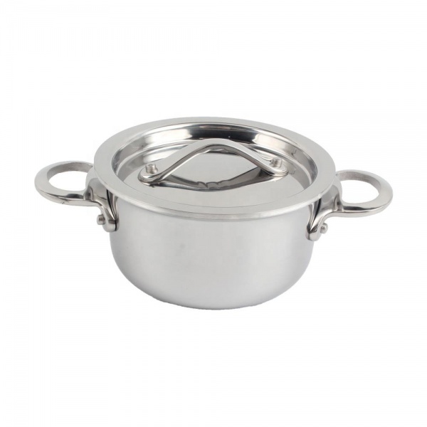 Mini Tri-Ply Casserole Pot with Lid