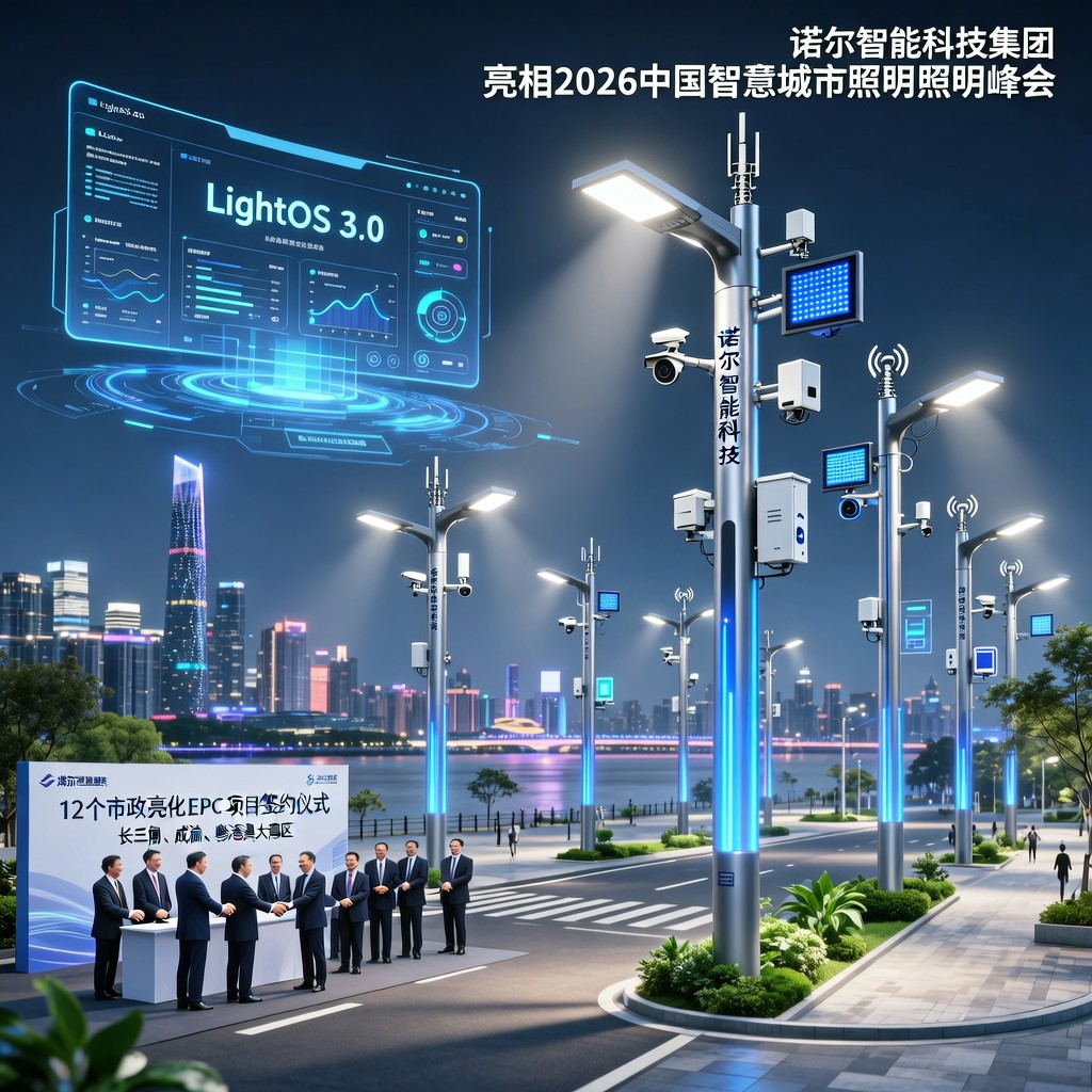 诺尔智能科技集团亮相2026中国智慧城市照明峰会，发布‘LightOS 3.0’智慧灯杆操作系统