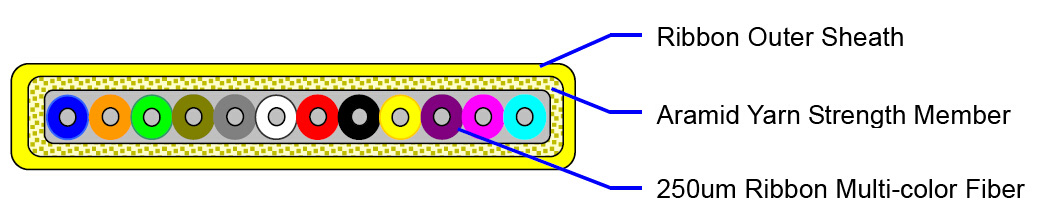 MPO-MPO Patch Cord /Trunk Cable SM 12fibers Flat Ribbon Cable MPO-MPO Patch Cord /Trunk Cable SM 12fibers Flat Ribbon Cable