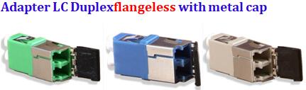 LC metal cap protection Avoid Laser Fiber Optic Adapter