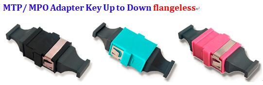 MTP MPO Adapter Key Up to Down flange flangeless MTP MPO Adapter Key Up to Down flange flangeless