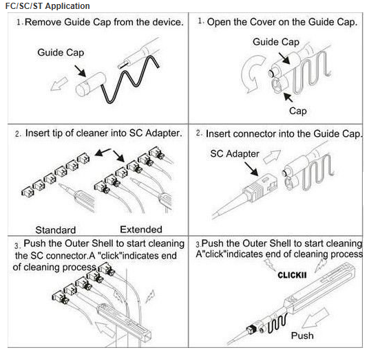 One-Click cleaning pen LC