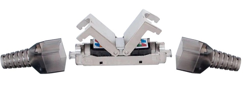 Toolless Plug / Toolless Connection Module Cat6A Cat6 FTP 8P8C Black