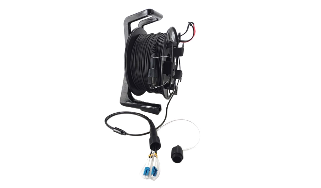 Cable reel patch cord - Fiber optic - HDMI - Copper 