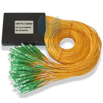 PLC Splitter 1x64 ABS module SC/APC connectors