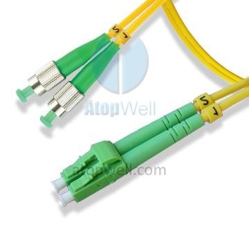 SM Fiber optic Patch cord FC/APC to LC/APC Duplex