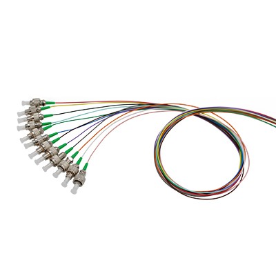 FC 12 colors Pigtails Color-coded 0.9mm 12-Fibers SM APC MM