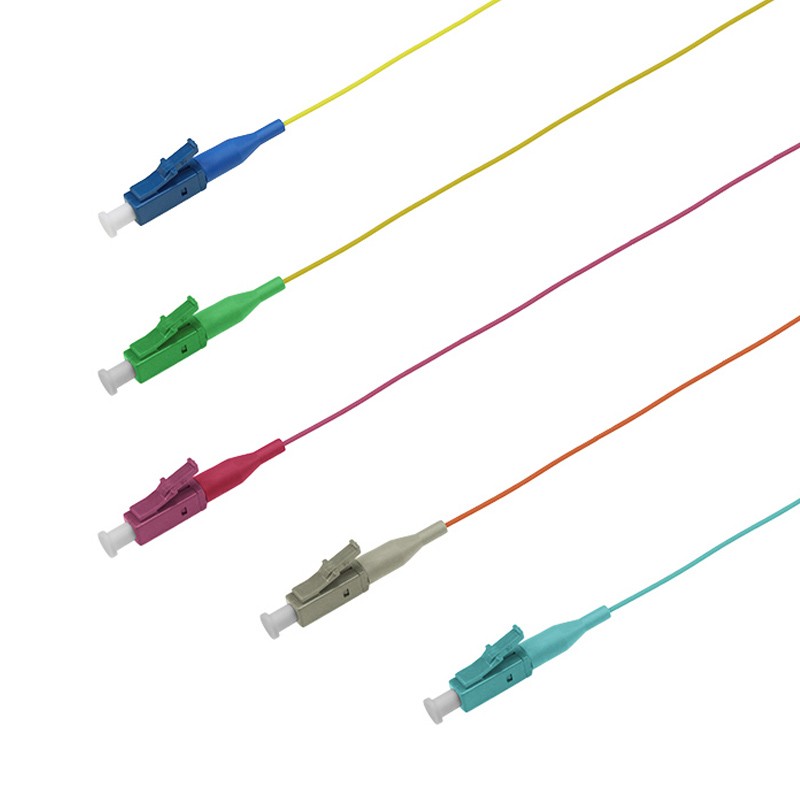 Pigtail LC simplex 0.9mm SM APC OM1 OM2 OM3 OM4 OM5