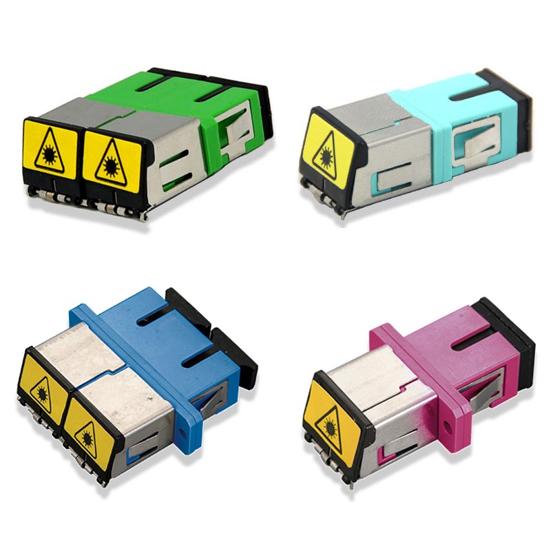 SC metal cap protection Avoid Laser Fiber Optic Adapter