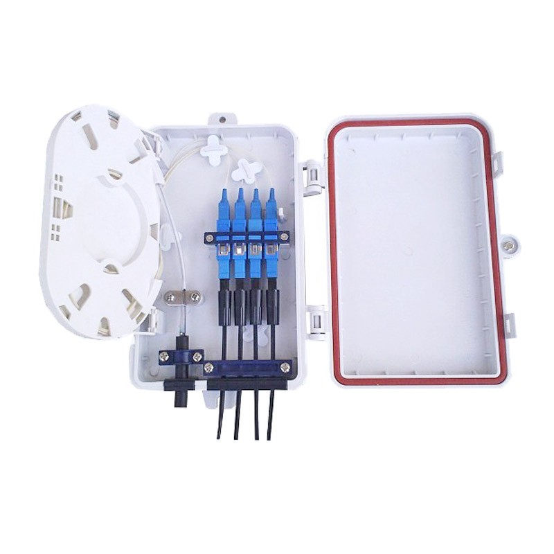 FTTH Terminal box 4Port SC white Outdoor use / TB4-SC4