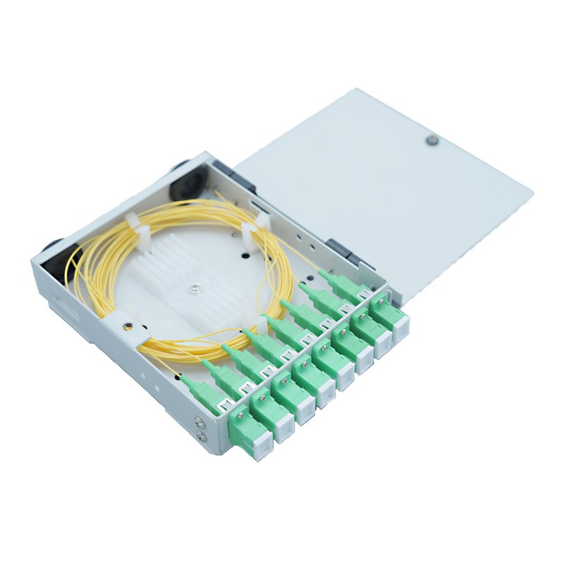 FTTH Terminal box 8Port SC Gray Metal / TB5-SC8