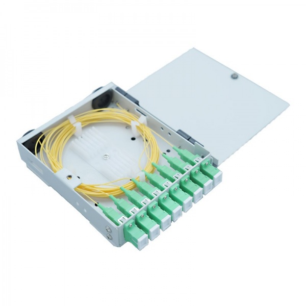 FTTH Terminal box 8Port SC Gray Metal / TB5-SC8