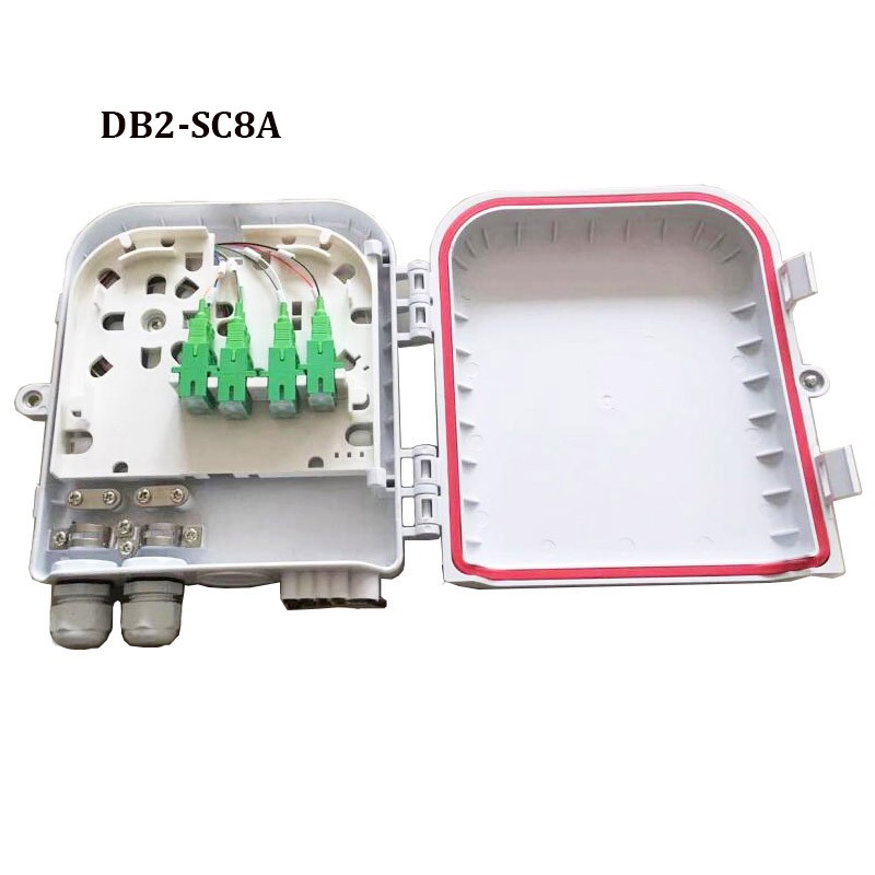 FTTH Distribution box 8Port SC White Outdoor use / DB1-SC8