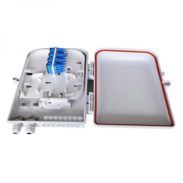 FTTH Distribution box 16Port SC white Outdoor use / DB3-SC16