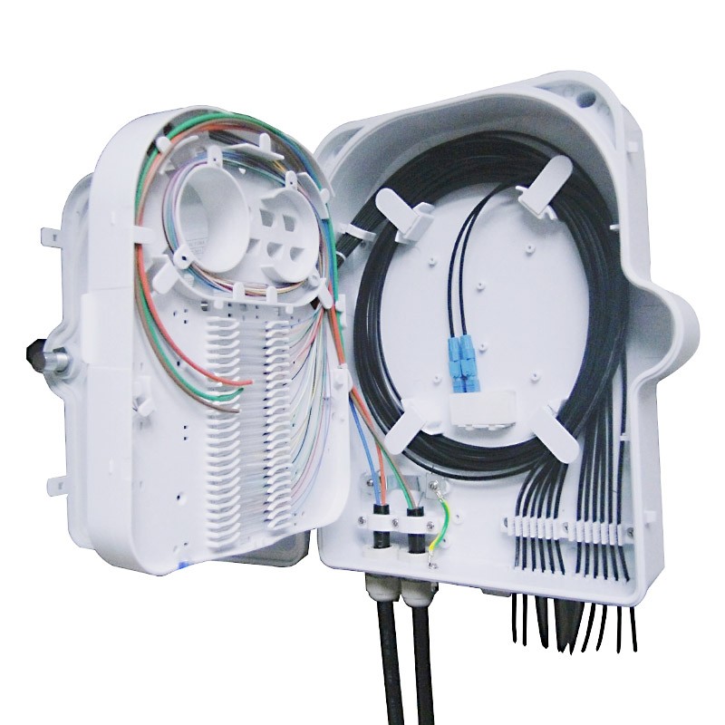 FTTH Distribution box 24Port SC white Outdoor use / DB4-SC24