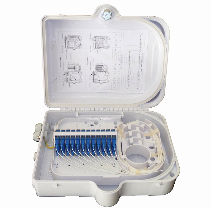 FTTH Distribution box 24Port SC white Outdoor use / DB4-SC24